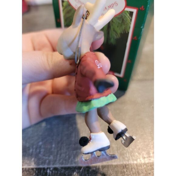 Hallmark reindeer Champs dancer 1987 ornament Xmas decor - Picture 3 of 4